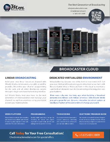 Miracle Media Broadcaster Cloud