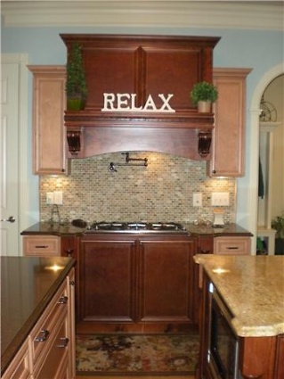  Custom Vent Hood and Prep Island