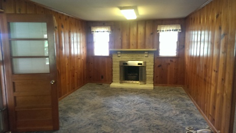Before of Living Room Fireplace