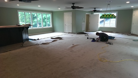 Carpet being Installed
