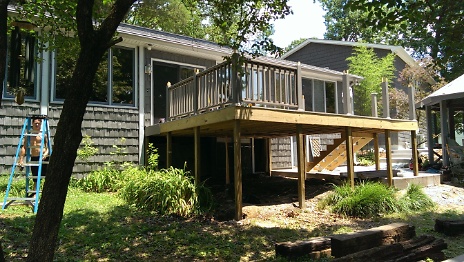 Finished deck off bonus room 3