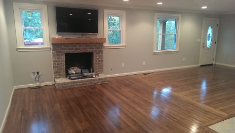 Finished view of living room