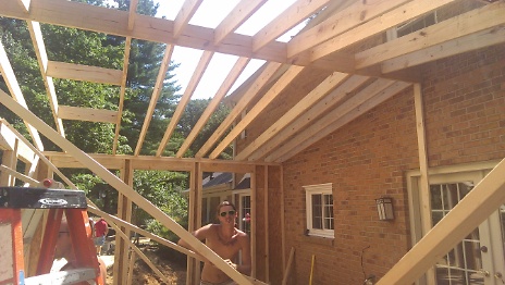 Sunroom Ceiling Joists