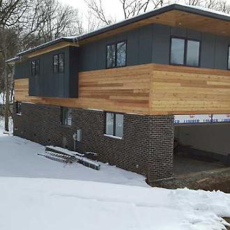 Exterior of Home in the Snow
