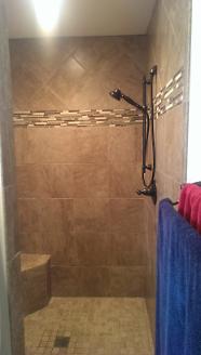 After - New Walk-In, Doorless Shower