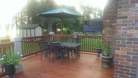 New Back Deck, Stained
