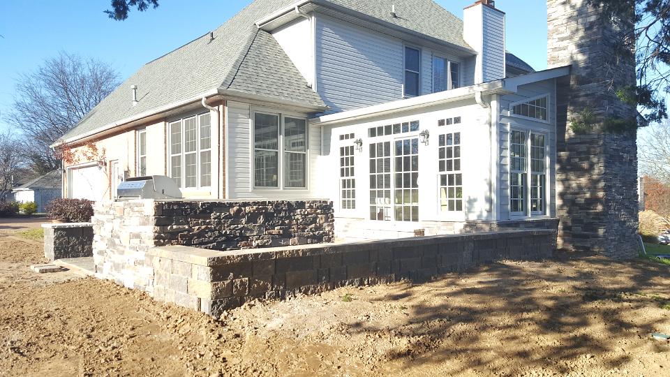 View with patio and cooking