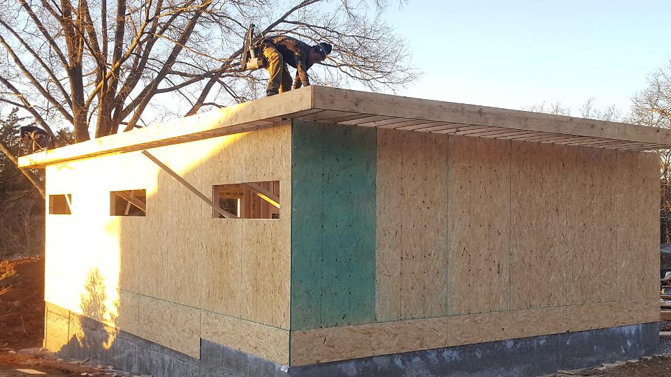 Sheathing for Walls and Roof Applied